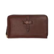 Bruin Leren Portemonnee Klassieke Stijl The Bridge , Brown , Dames