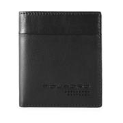 Rfid Creditcardportemonnee Piquadro , Black , Heren