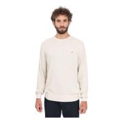 Beige Crew-Neck Sweater met Honeycomb Weave Tommy Hilfiger , Beige , H...