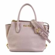 Pre-owned Fabric handbags Miu Miu Pre-owned , Pink , Dames