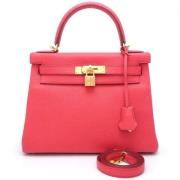 Pre-owned Fabric handbags Hermès Vintage , Pink , Dames