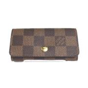 Pre-owned Canvas key-holders Louis Vuitton Vintage , Brown , Dames