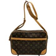 Pre-owned Canvas shoulder-bags Louis Vuitton Vintage , Brown , Dames