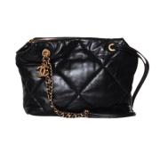 Pre-owned Leather chanel-bags Chanel Vintage , Black , Dames