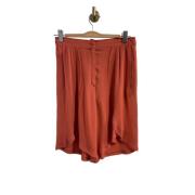 Pre-owned Silk bottoms Fendi Vintage , Orange , Dames