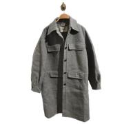 Pre-owned Wool outerwear Fendi Vintage , Gray , Dames