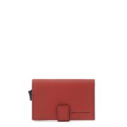 Rfid Leren Creditcardhouder Piquadro , Red , Heren