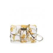 Barokstijl Eco-Leren Handtas Versace , White , Dames