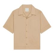 Hawaiian Collar 4G Pattern Shirt Givenchy , Beige , Heren