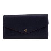 Pre-owned Fabric wallets Louis Vuitton Vintage , Blue , Dames