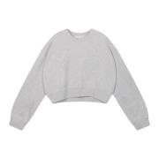 Relaxed Organisch Katoenen Korte Mouw Jersey 10Days , Gray , Dames