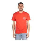 Heren Basic T-shirt Aspesi , Red , Heren