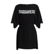 Elegante Maxi Jurk voor Vrouwen Dsquared2 , Black , Dames