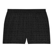 Zwarte Shorts met All-over 4G Patroon Givenchy , Black , Dames