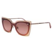 Bruine plastic zonnebril voor vrouwen Swarovski , Brown , Dames