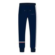 Global Stripe Sweatpants voor Mannen Tommy Hilfiger , Blue , Heren