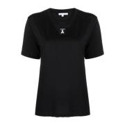 Dames T-Shirt Top Mode Stijl Patrizia Pepe , Black , Dames