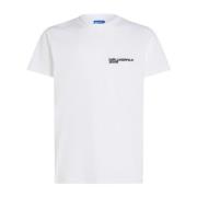 Heren Slim Fit Korte Mouw T-Shirt Karl Lagerfeld , White , Heren