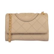 Zachte Convertible Schoudertas Tory Burch , Beige , Dames