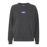 Raglan Crew Neck Sweatshirt Zwart Ball , Black , Dames