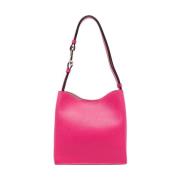 Roze Mini Bucket Tas Nuvola Stijl Furla , Pink , Dames