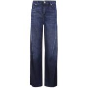 Donkerblauwe Stormy Scout Jas 7 For All Mankind , Blue , Dames