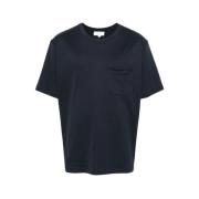 Navy Blauw Katoenen T-shirt Lardini , Blue , Heren