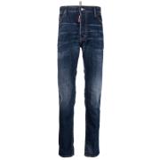 5-Pocket Jeans Broek in Blauw Dsquared2 , Blue , Heren