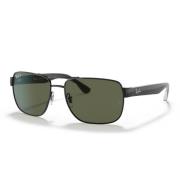 Vierkante Metalen Zonnebril Groen Gepolariseerd Ray-Ban , Black , Unis...