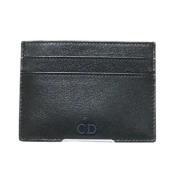 Pre-owned Leather wallets Dior Vintage , Black , Dames