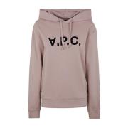 Rose Dark Navy Hoodie A.p.c. , Pink , Dames