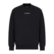 Zwart Logo Sweater Emporio Armani , Black , Heren