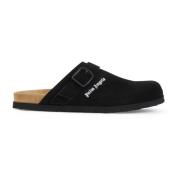 Zwarte Logo Mule Schoenen Palm Angels , Black , Heren