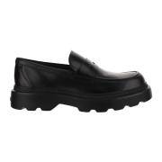 Leren Mocassins met Rubberen Zool Tod's , Black , Heren