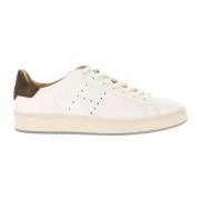 Leren Sneakers met Suède Inzetstukken Hogan , White , Heren