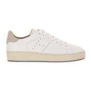 Leren sneakers met suède inzetstukken Hogan , White , Dames