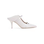 Elegante Nappa Leren Hakken Malone Souliers , White , Dames