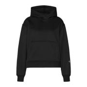 Zwarte hoodie met groot logo Calvin Klein , Black , Dames
