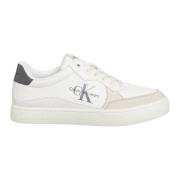 Eenvoudige Vetersneakers Calvin Klein Jeans , White , Heren