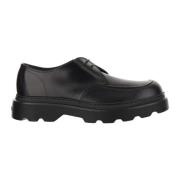 Zwarte Leren Veterschoenen Tod's , Black , Heren