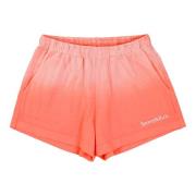 Logo Geborduurde Katoenen Shorts Sporty & Rich , Pink , Dames