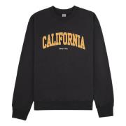 California Crewneck Sweatshirt Zwart Oranje Sporty & Rich , Black , He...