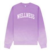 Katoenen Crewneck Ivy Sweatshirt Sporty & Rich , Purple , Dames