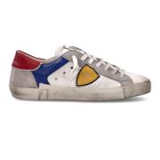 Witte Lichtblauwe Tennissneakers Philippe Model , Multicolor , Heren