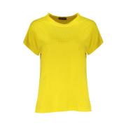 Geel Katoenen Bedrukt Logo T-Shirt North Sails , Yellow , Dames