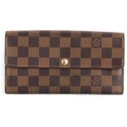 Pre-owned Canvas wallets Louis Vuitton Vintage , Brown , Dames