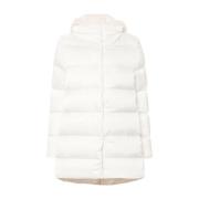 Witte Donsgevulde Faux-Fur Jas Herno , White , Dames