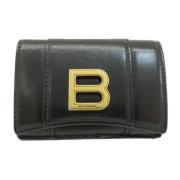 Pre-owned Leather wallets Balenciaga Vintage , Black , Dames