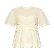 Gerimpelde top Ulla Johnson , Beige , Dames