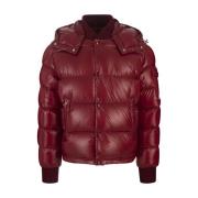 Rode Maljasset Donsjas Moncler , Red , Heren